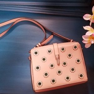 Topshop Faux Leather Crossbody Bag